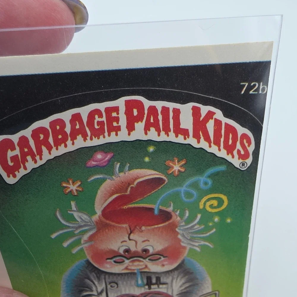 Topps Garbage Pail Kids OS2 Brainy Brian Fair 72b Error Card Miscut